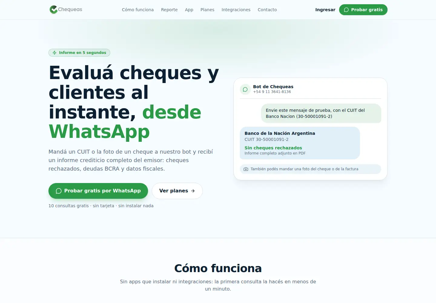 Screenshot of chequeas.com