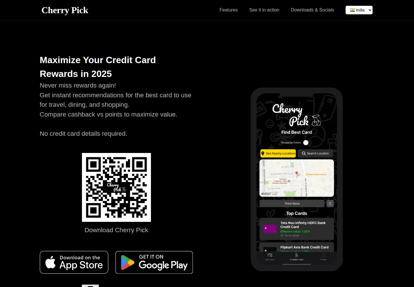 Captured homepage of cherrypickcc.com in the current scan