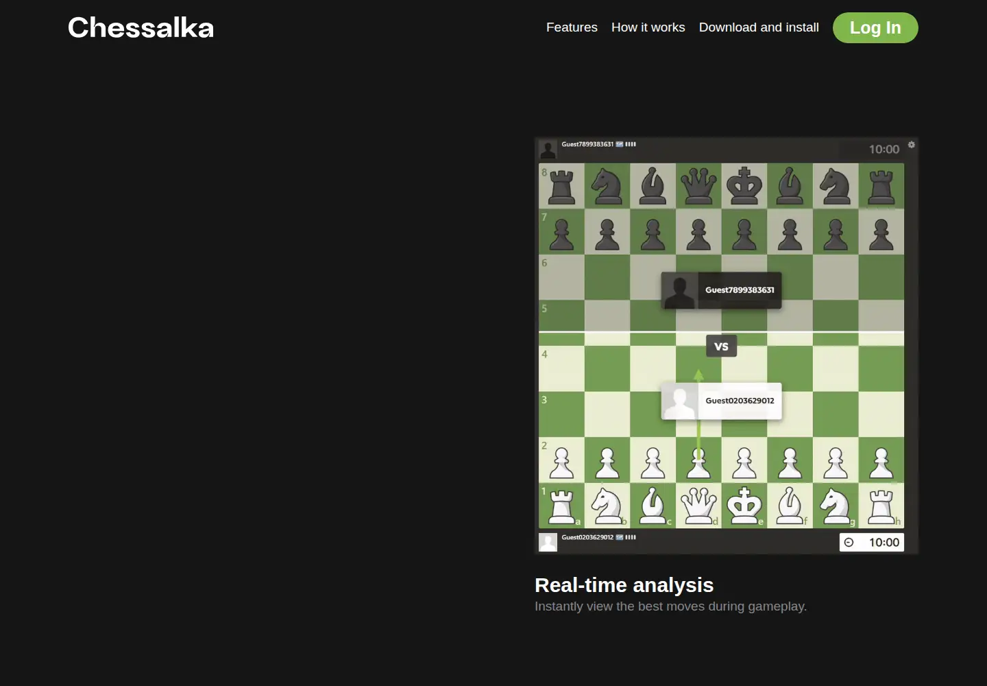 Captured homepage of chessalka.com in the current scan