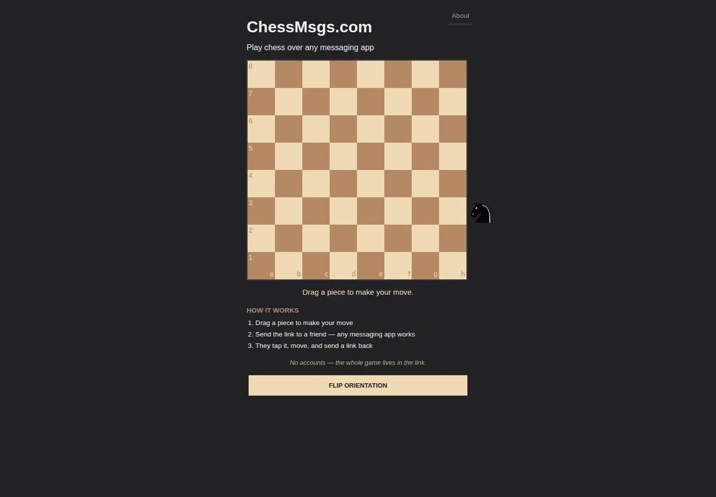 Captured homepage of chessmsgs.com in the current scan
