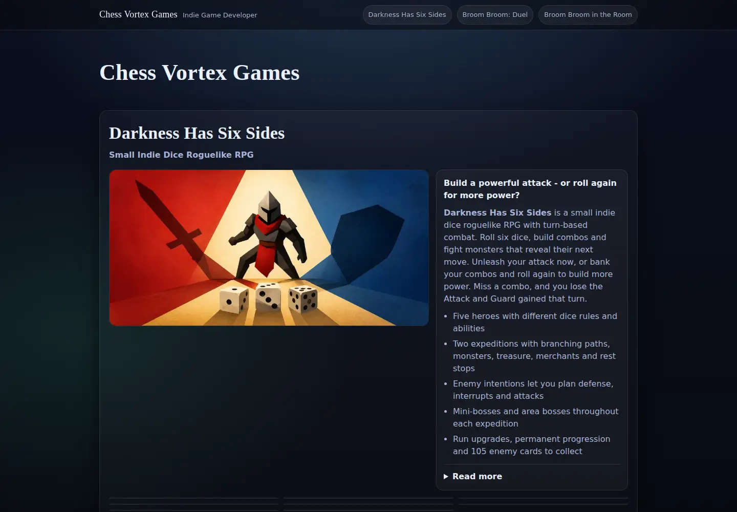 Captured homepage of chessvortexgames.com in the current scan