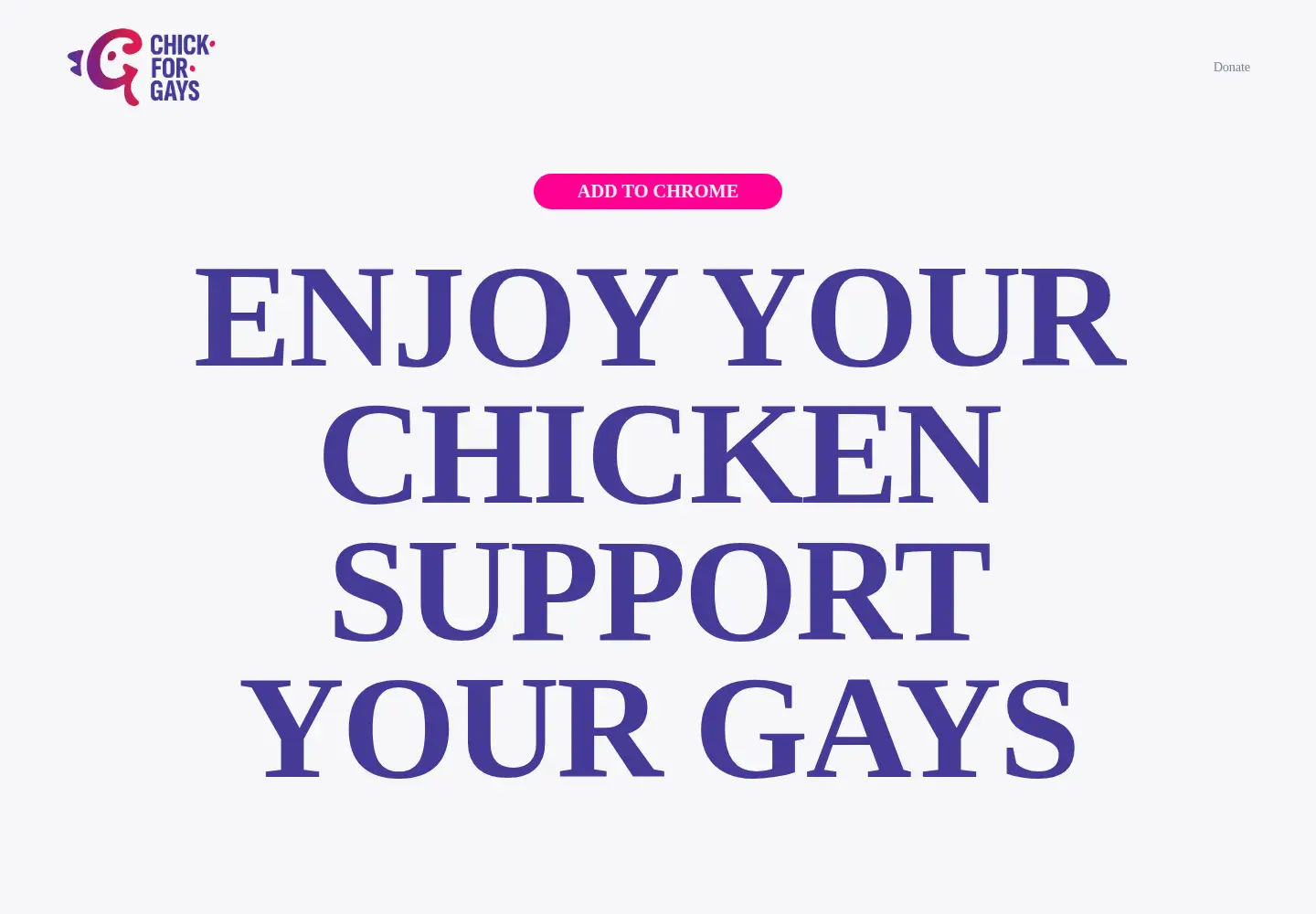 Captured homepage of chick-for-gays.com in the current scan