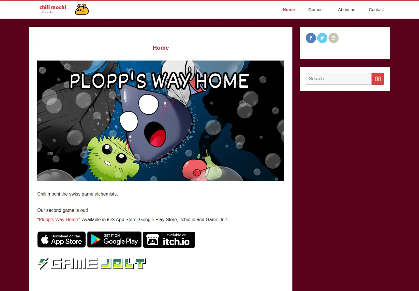Screenshot of chilimochi.com