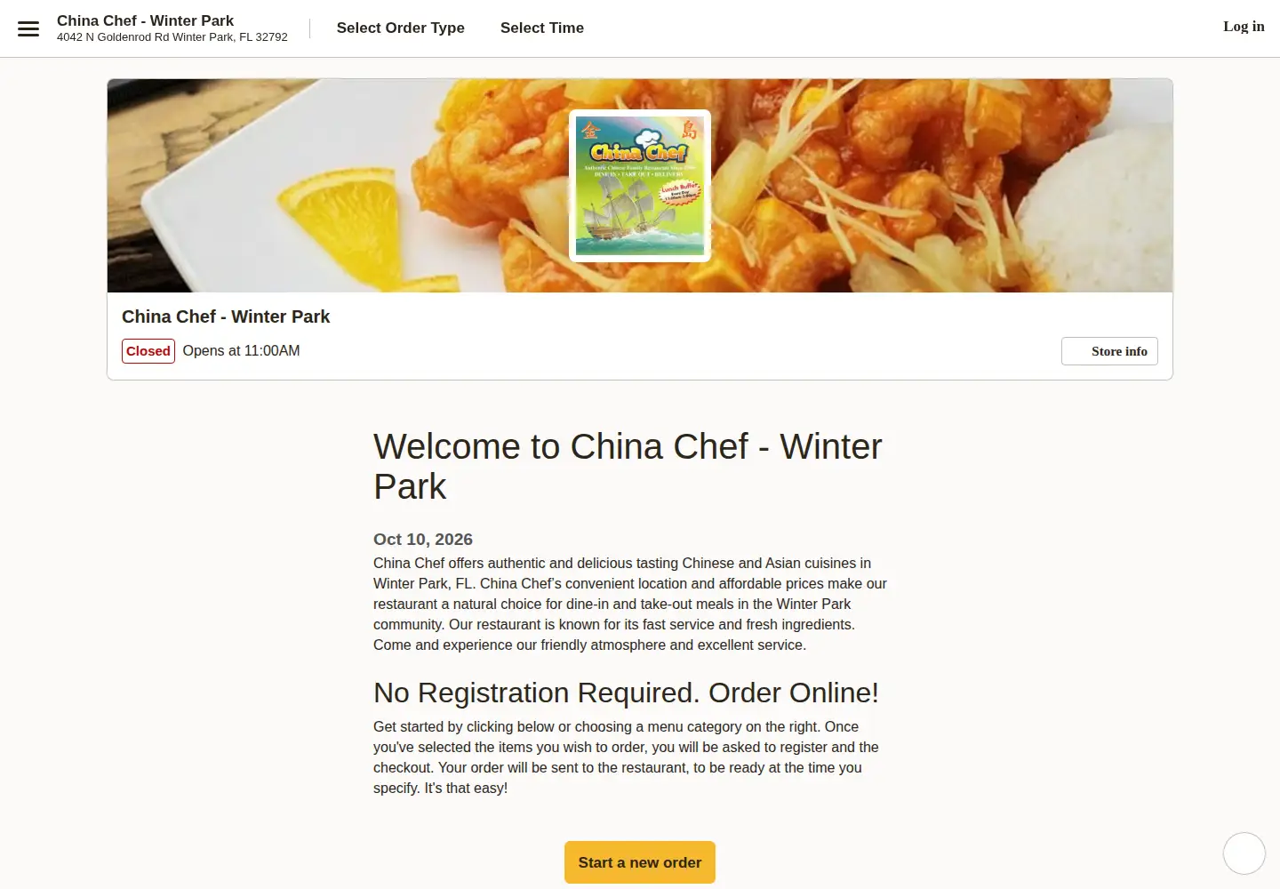 Captured homepage of chinacheffl.com in the current scan