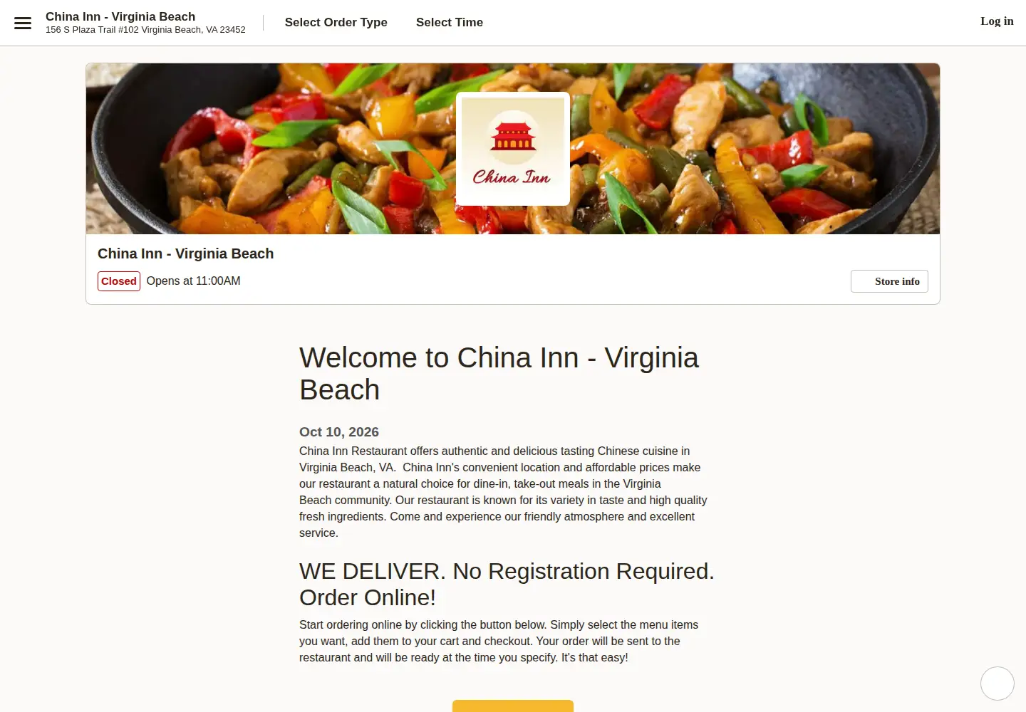 Captured homepage of chinainnvb.com in the current scan