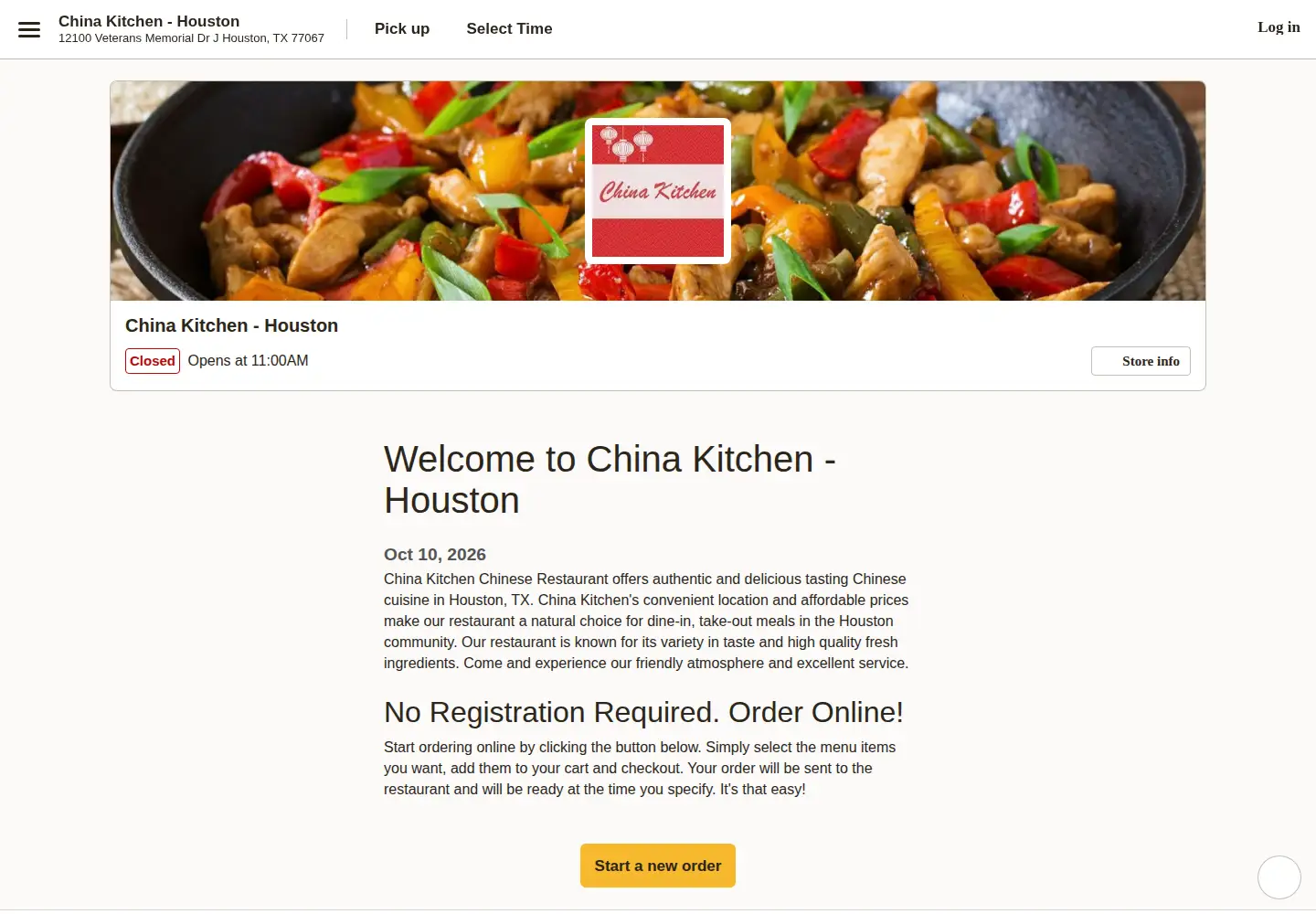 Screenshot of chinakitchenhoustontx.com