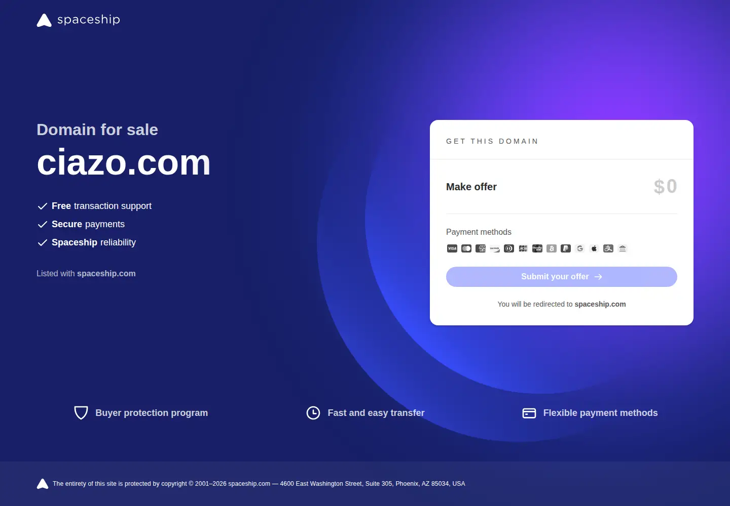 Screenshot of ciazo.com