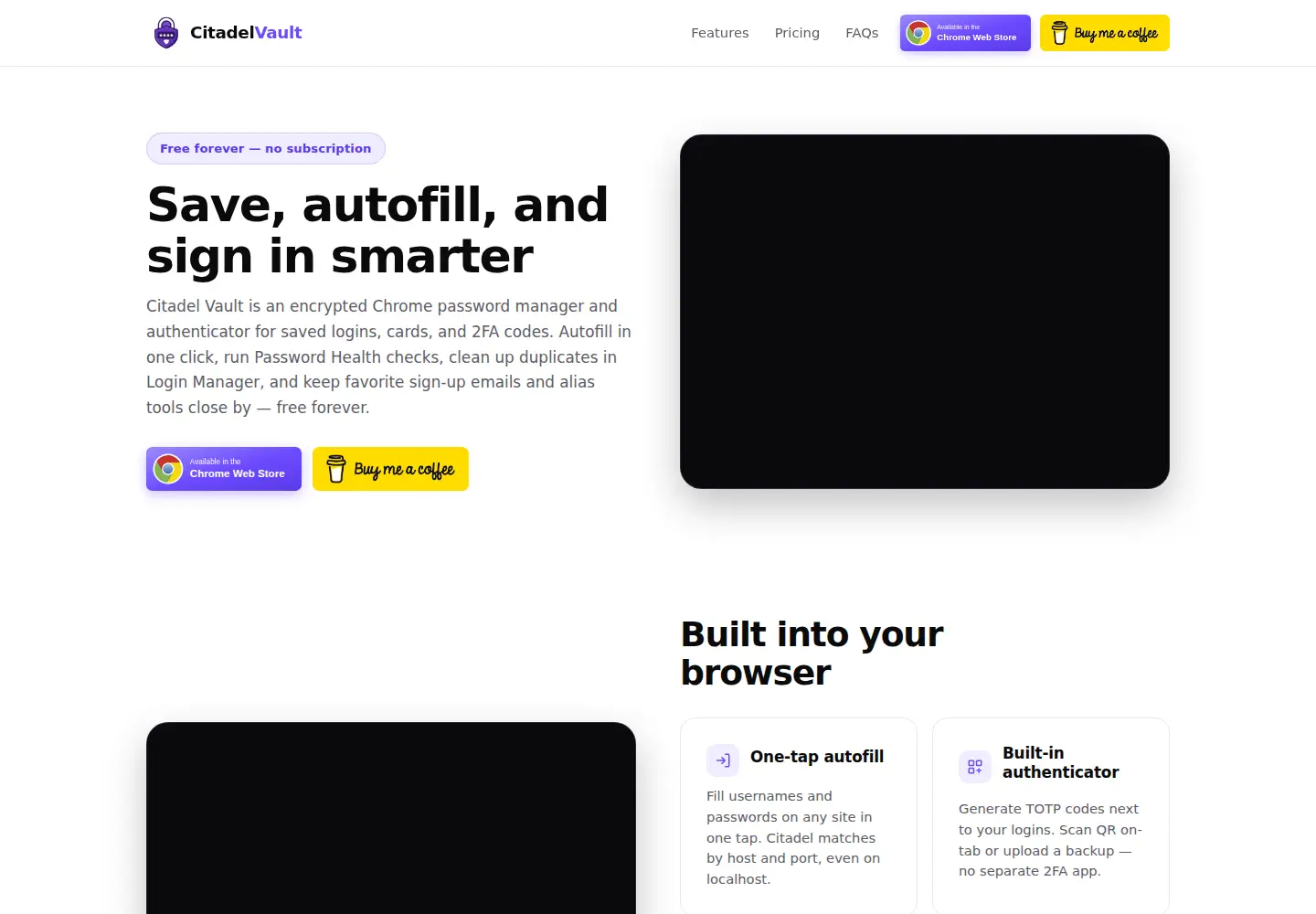 Screenshot of citedalvault.com