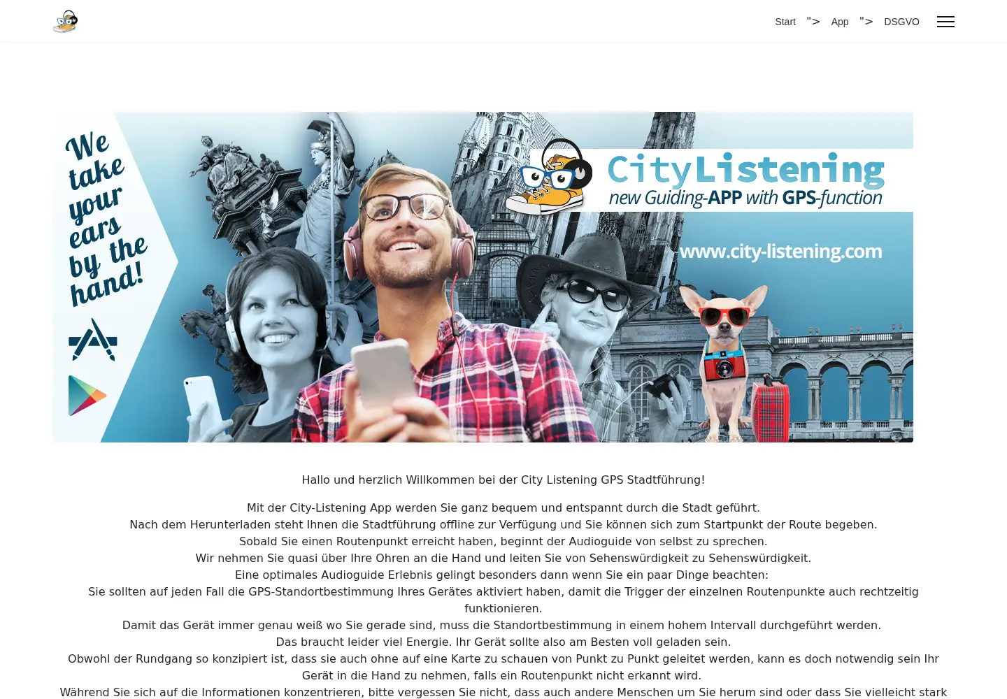 Screenshot of city-listening.com