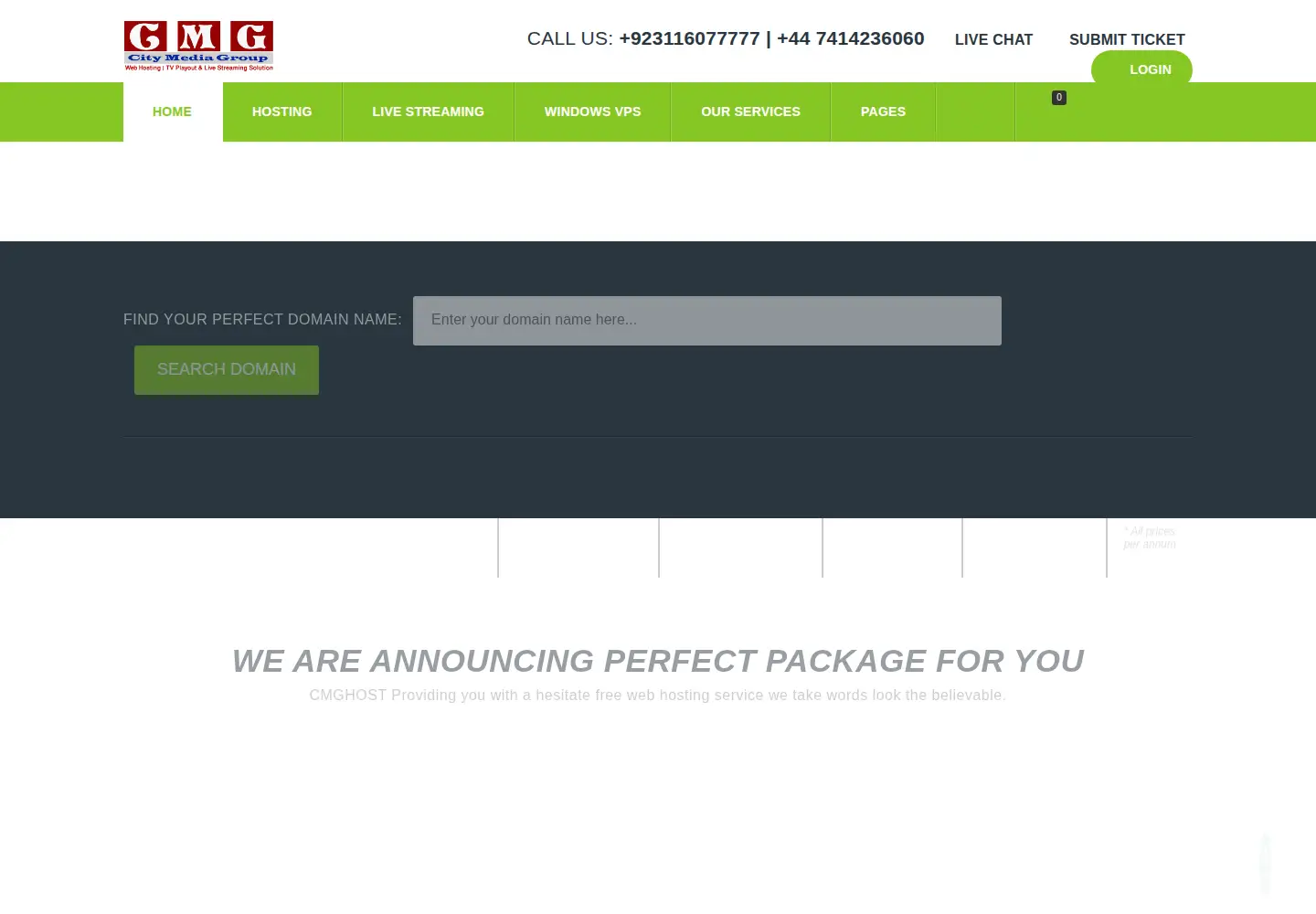 Captured homepage of citymediagroupreg.com in the current scan