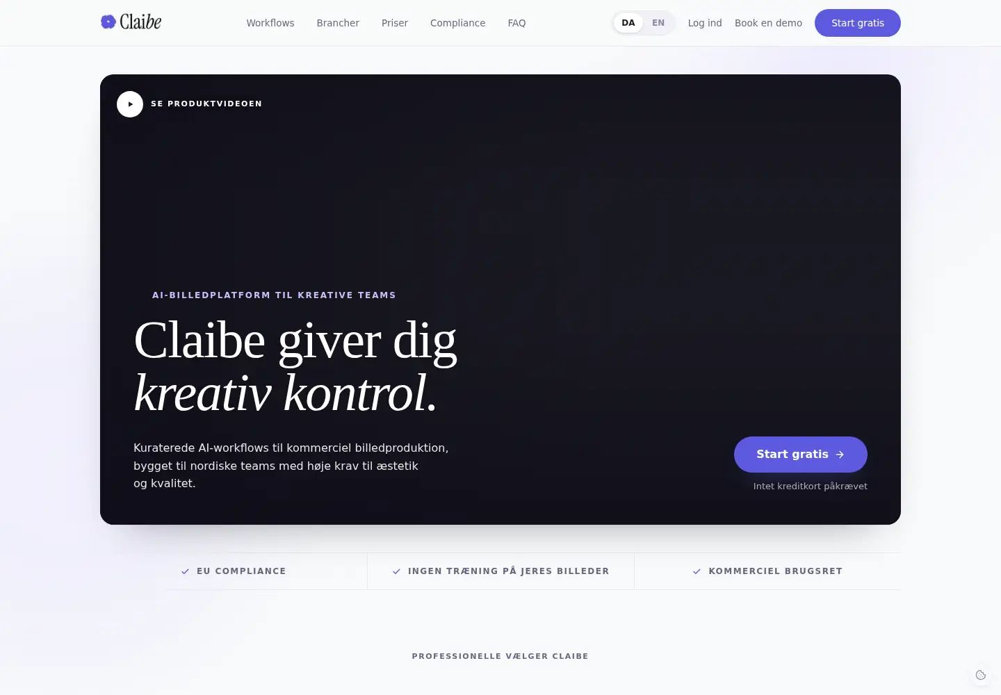 Captured homepage of claibe.com in the current scan