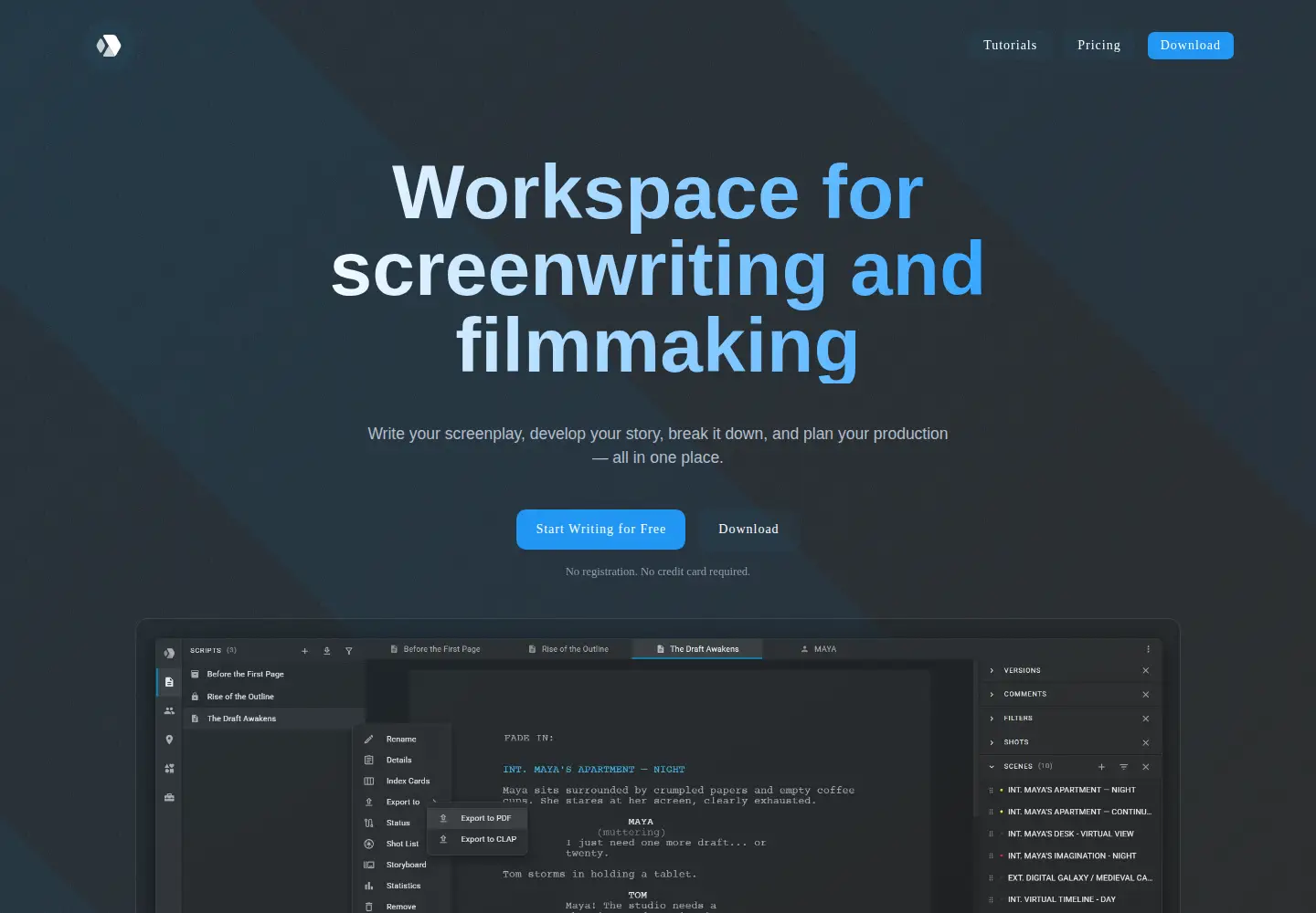Screenshot of clapperbie.com