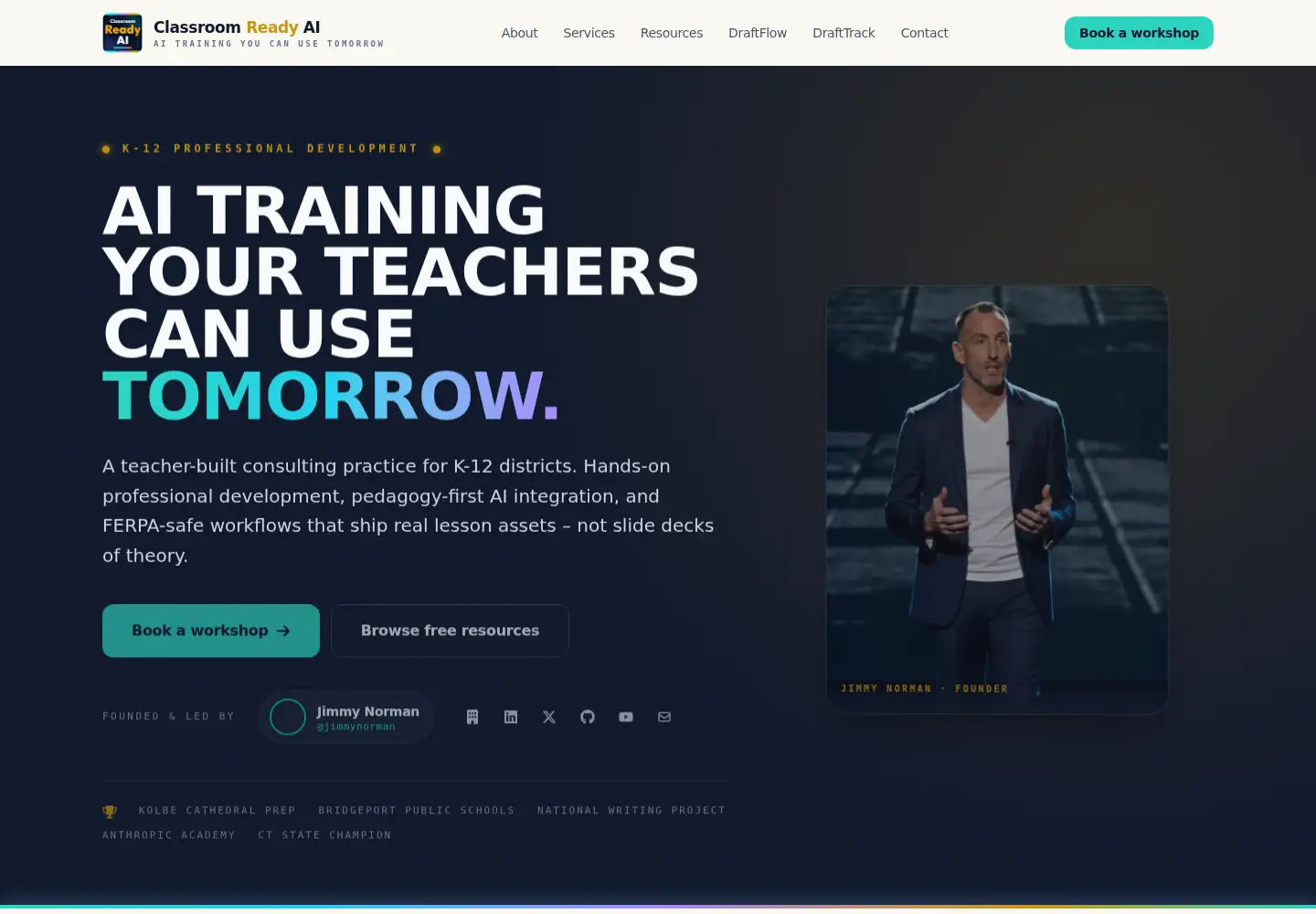 Screenshot of classroomreadyai.com