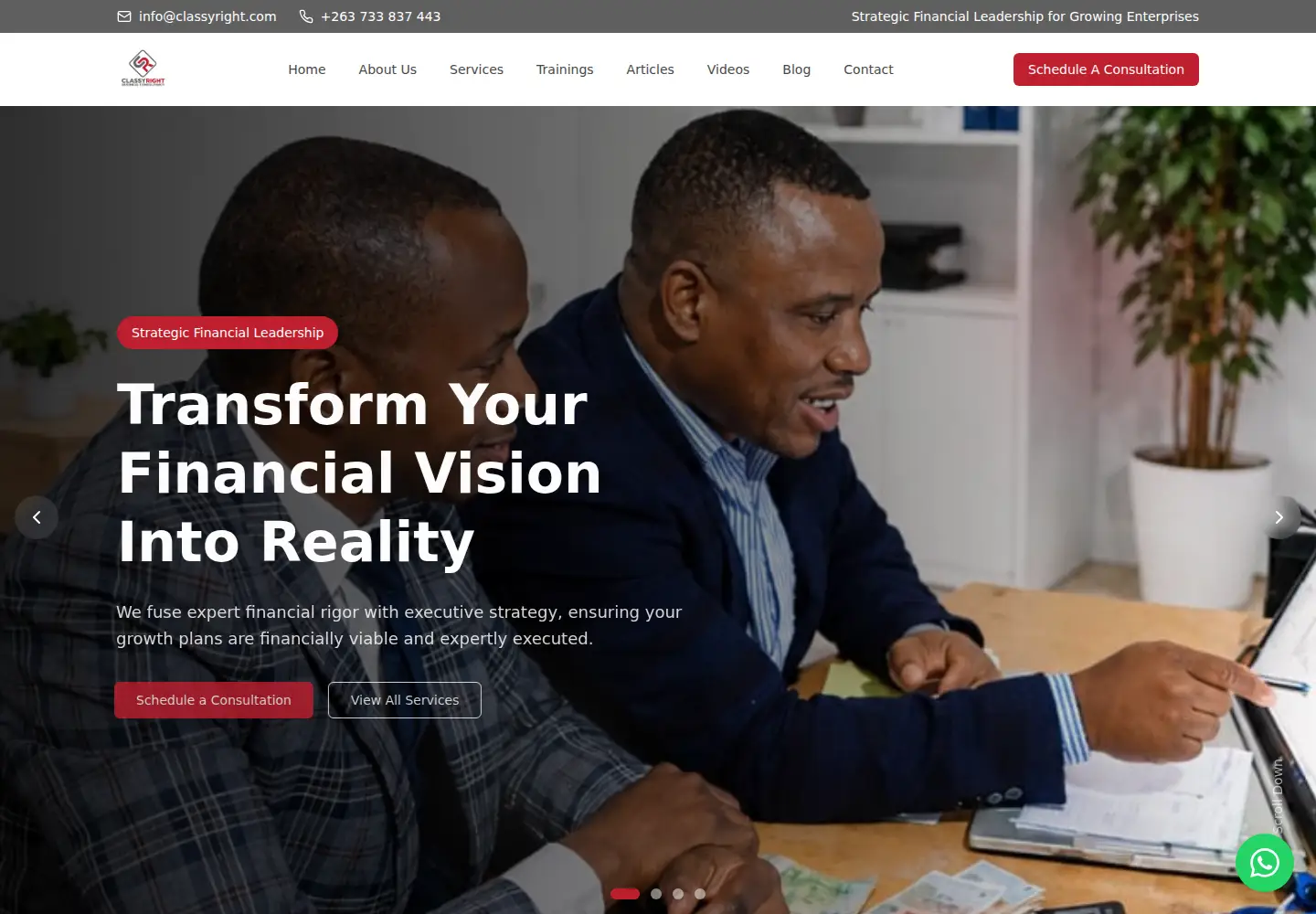 Screenshot of classyright.com