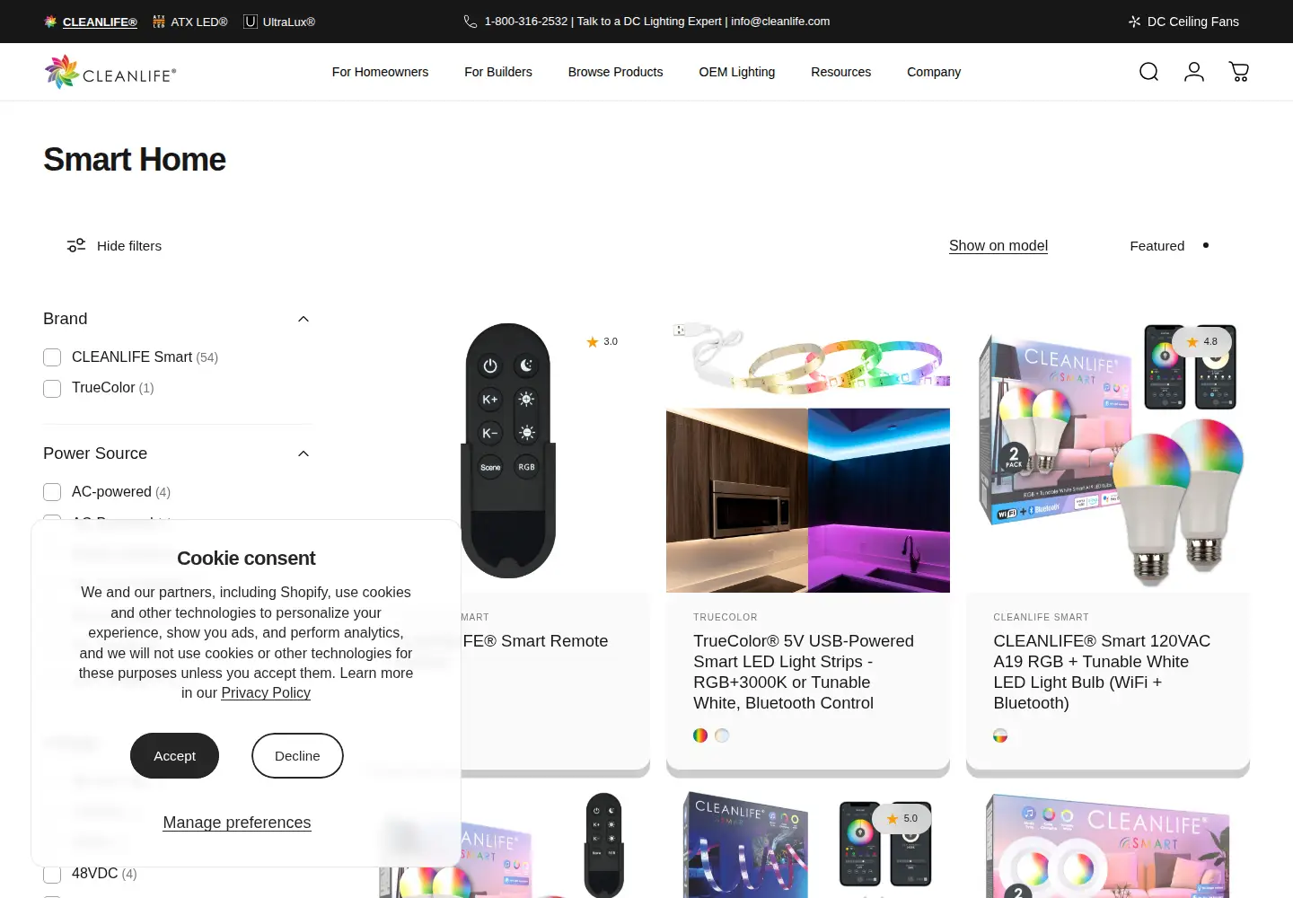 Screenshot of cleanlifesmart.com