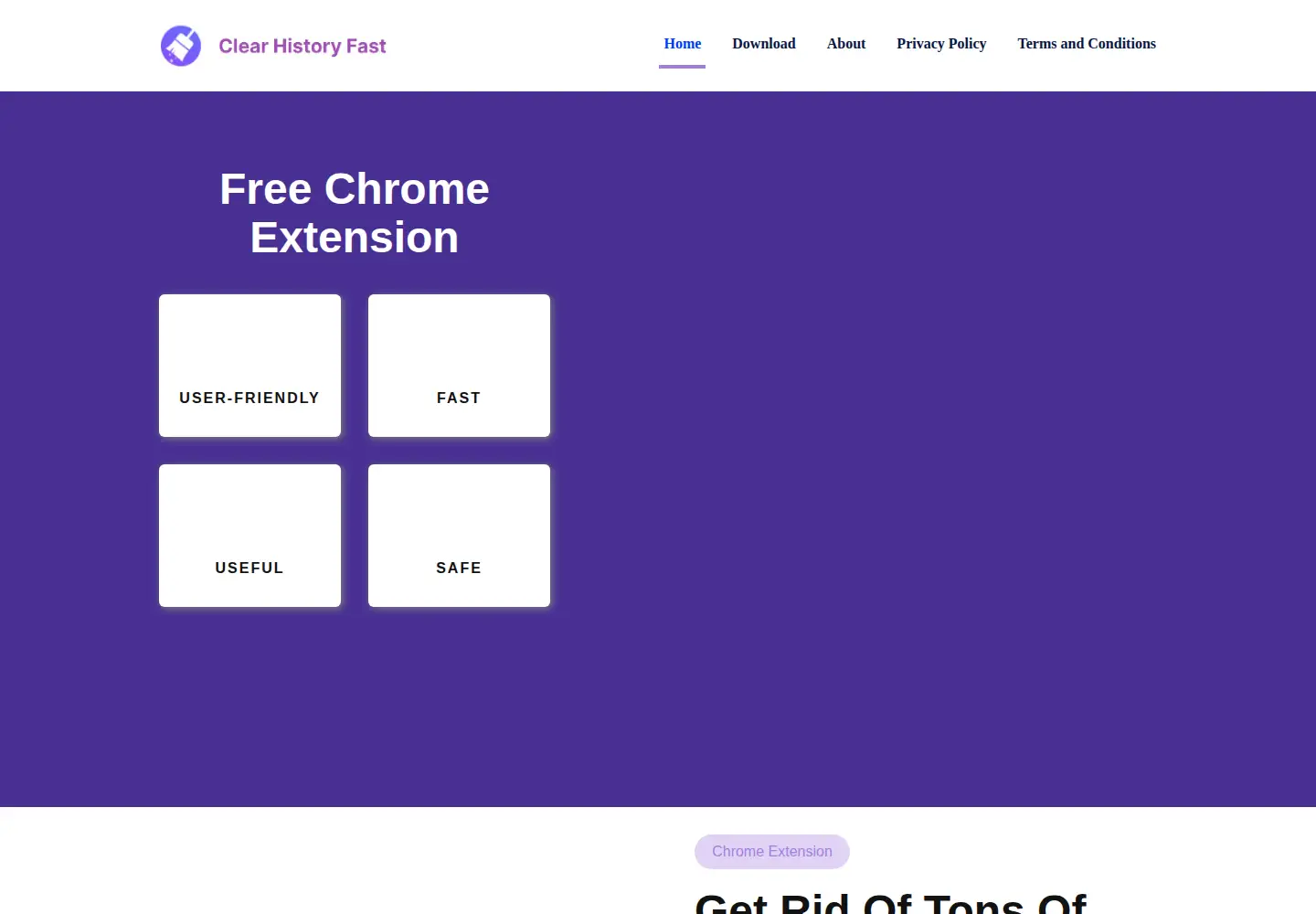 Screenshot of clearhistoryfast.com
