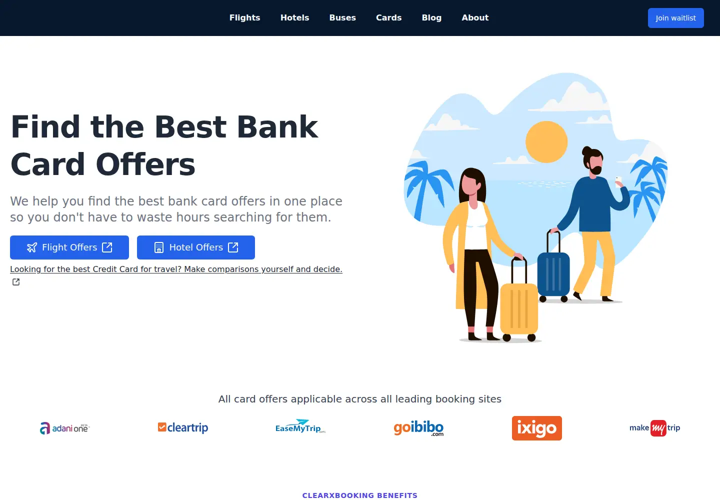 Captured homepage of clearxbooking.com in the current scan