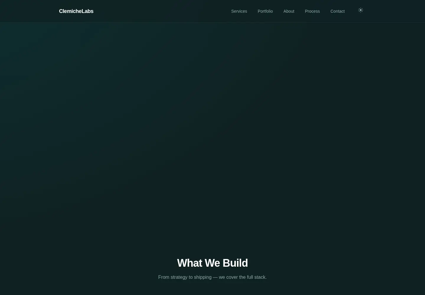 Captured homepage of clemichelabs.com in the current scan