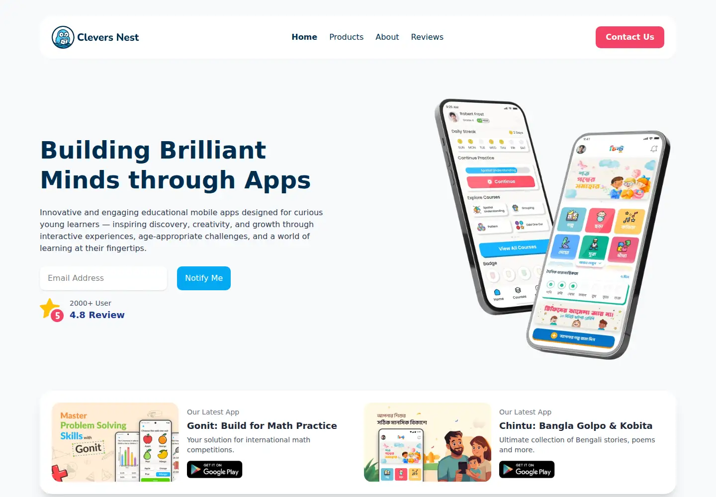 Screenshot of cleversnest.com
