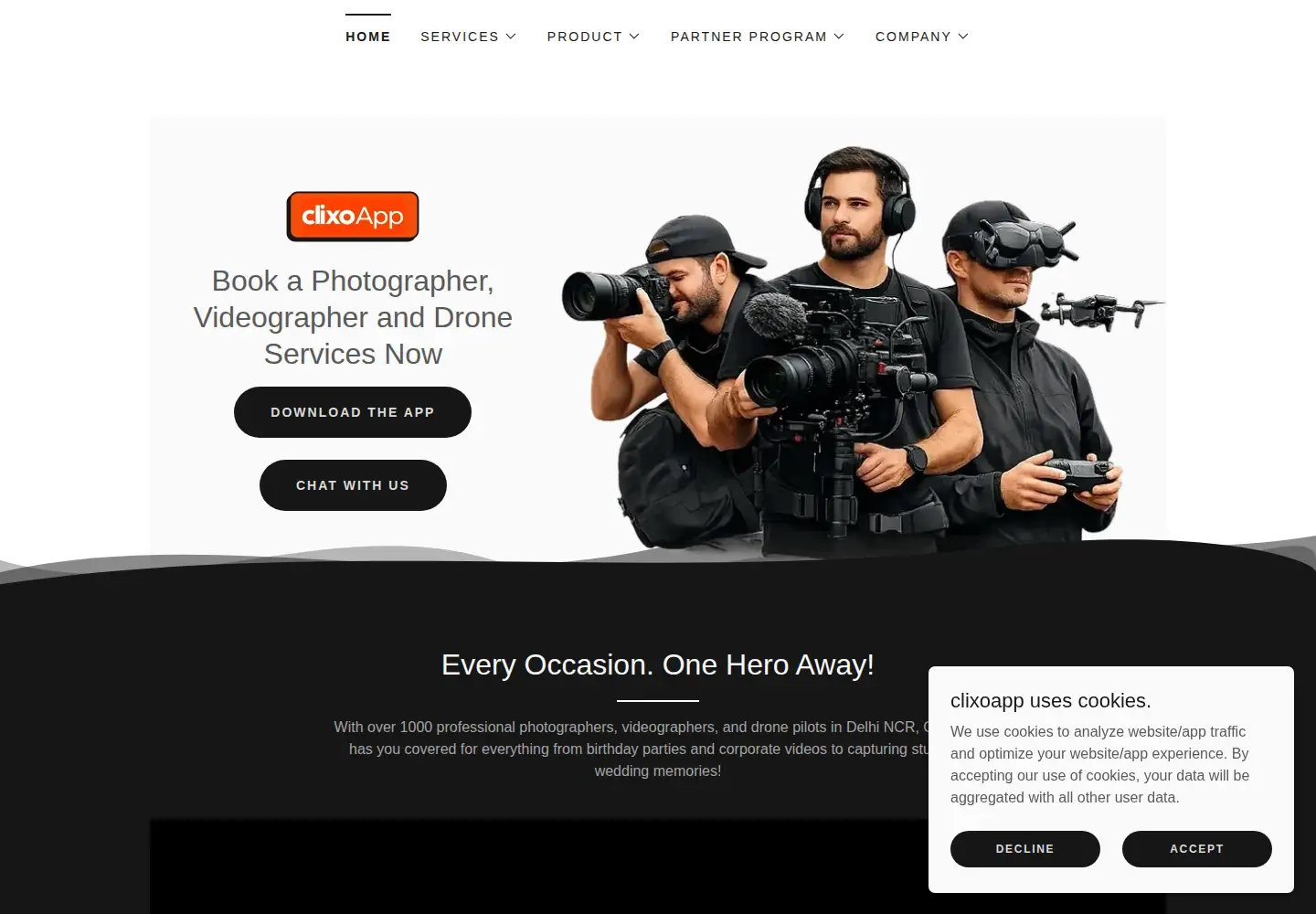 Screenshot of clixoapp.com