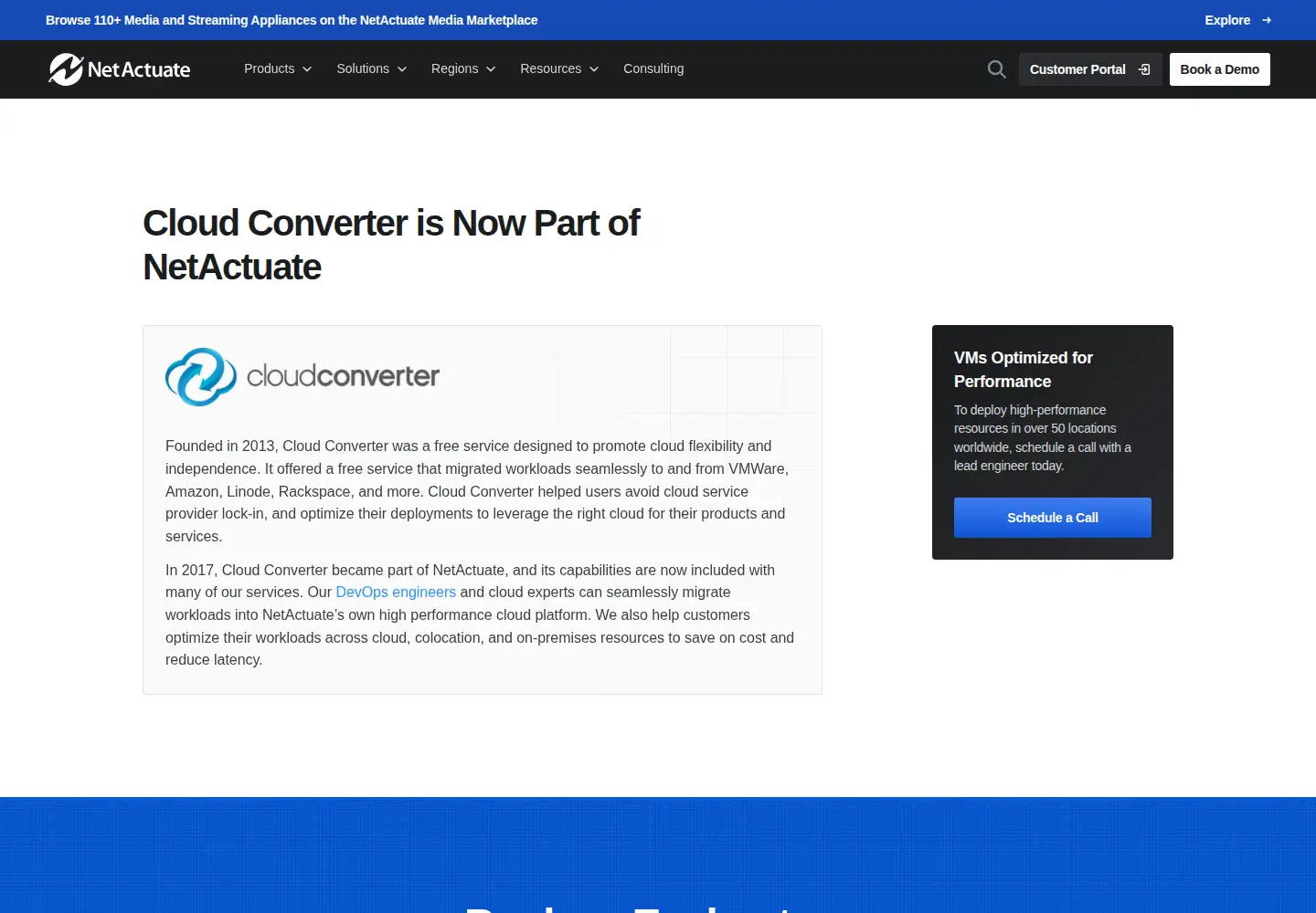 Captured homepage of cloudconverter.com in the current scan