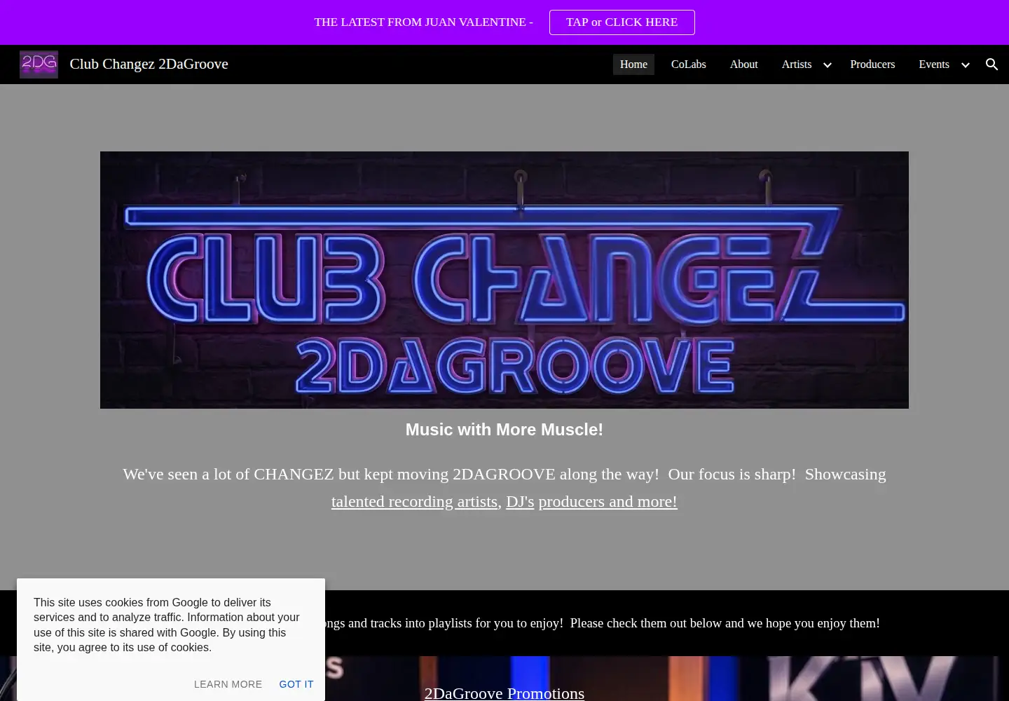 Captured homepage of clubchangez.com in the current scan