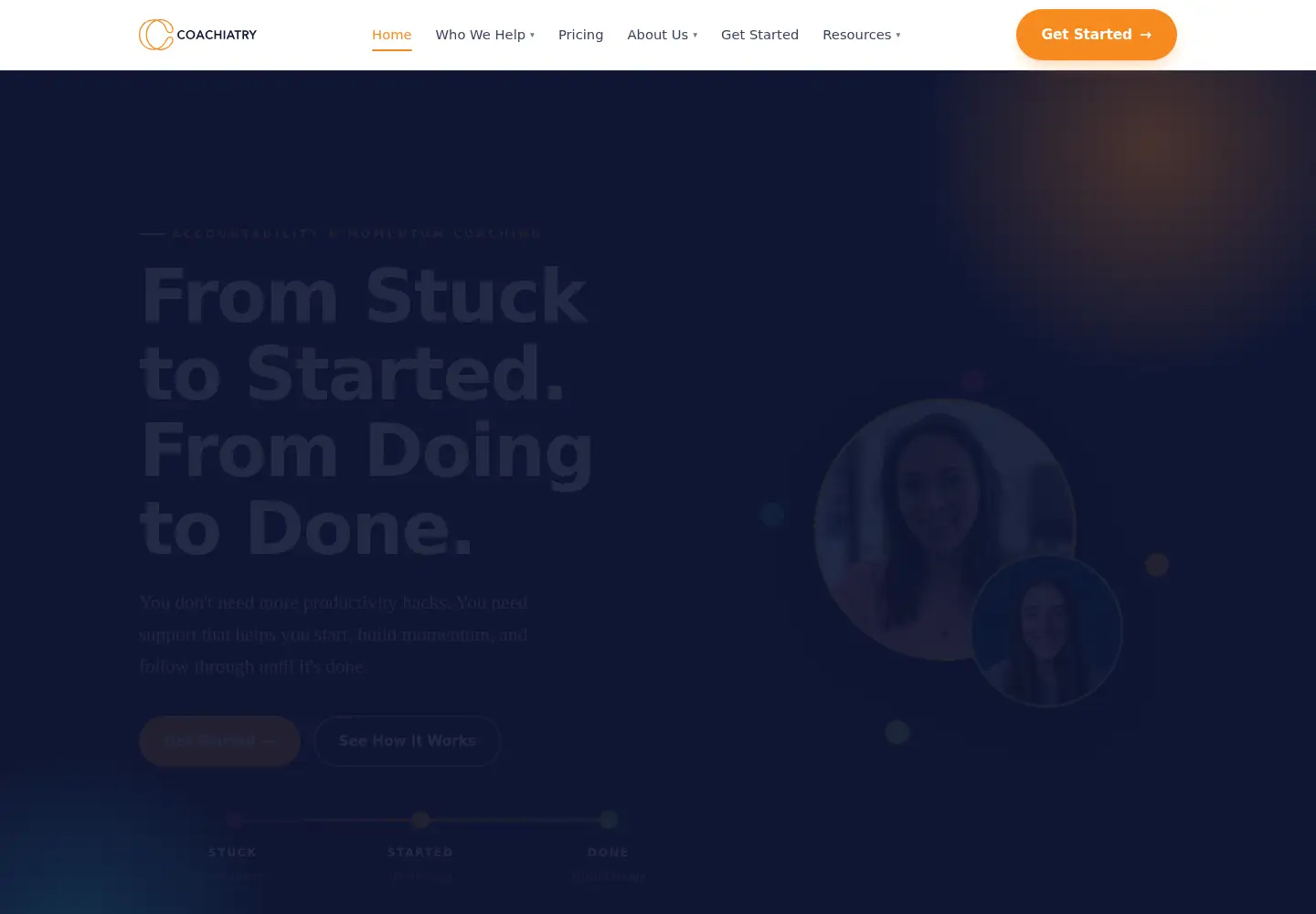 Screenshot of coachiatry.com