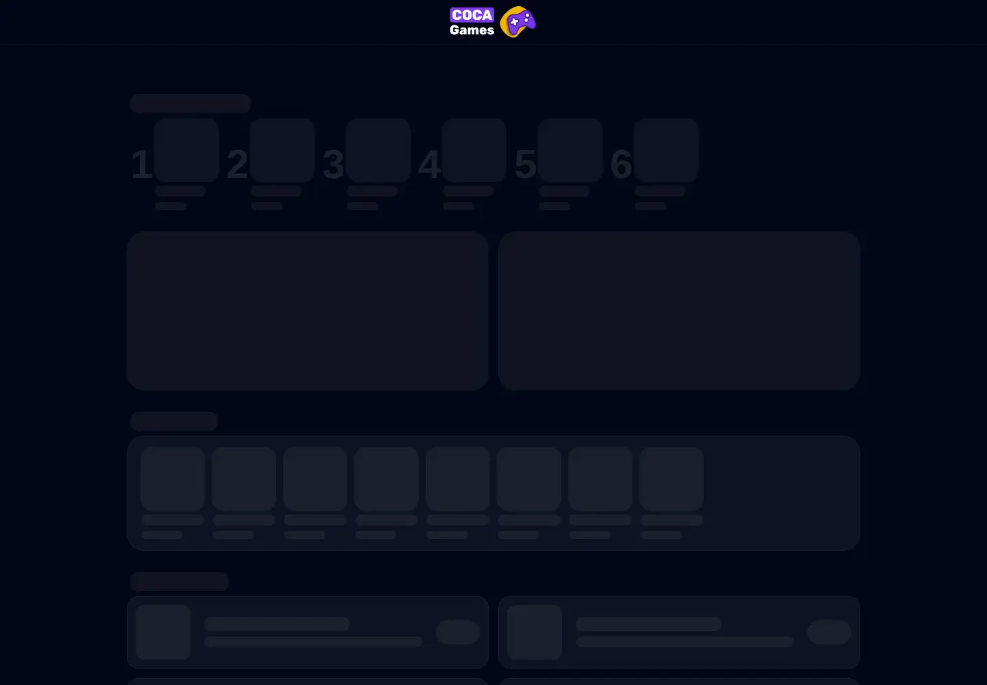 Captured homepage of cocagames.com in the current scan