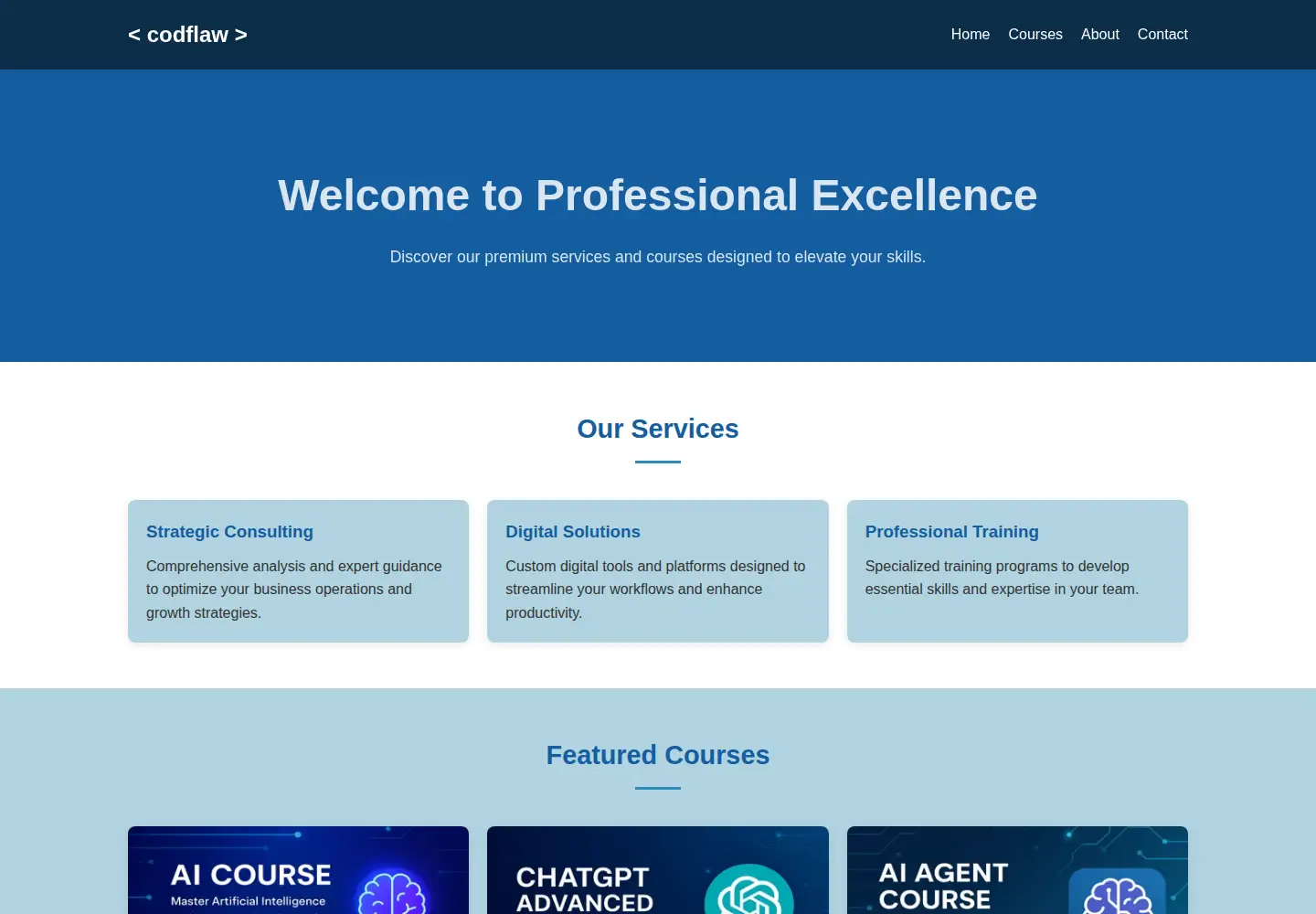 Screenshot of codflaw.com