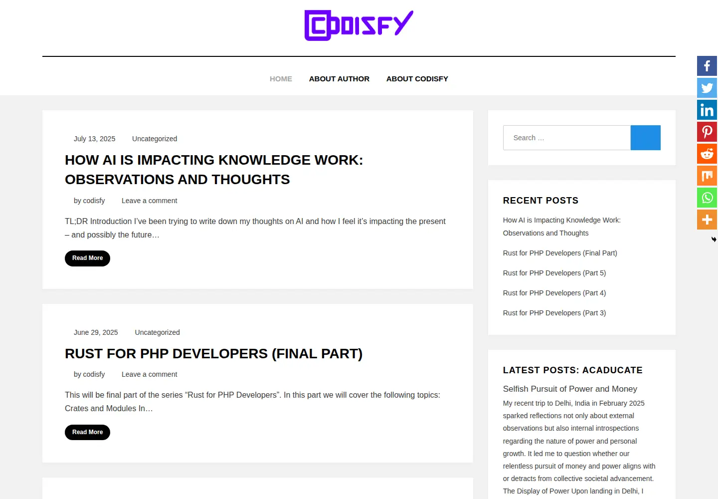 Captured homepage of codisfy.com in the current scan