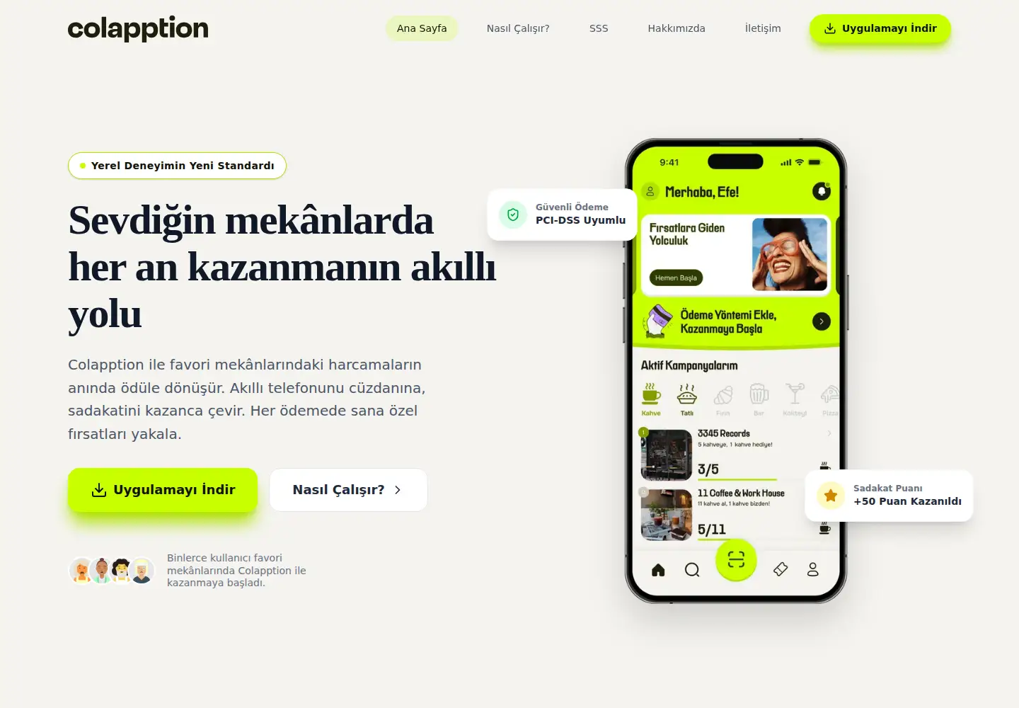 Screenshot of colapption.com
