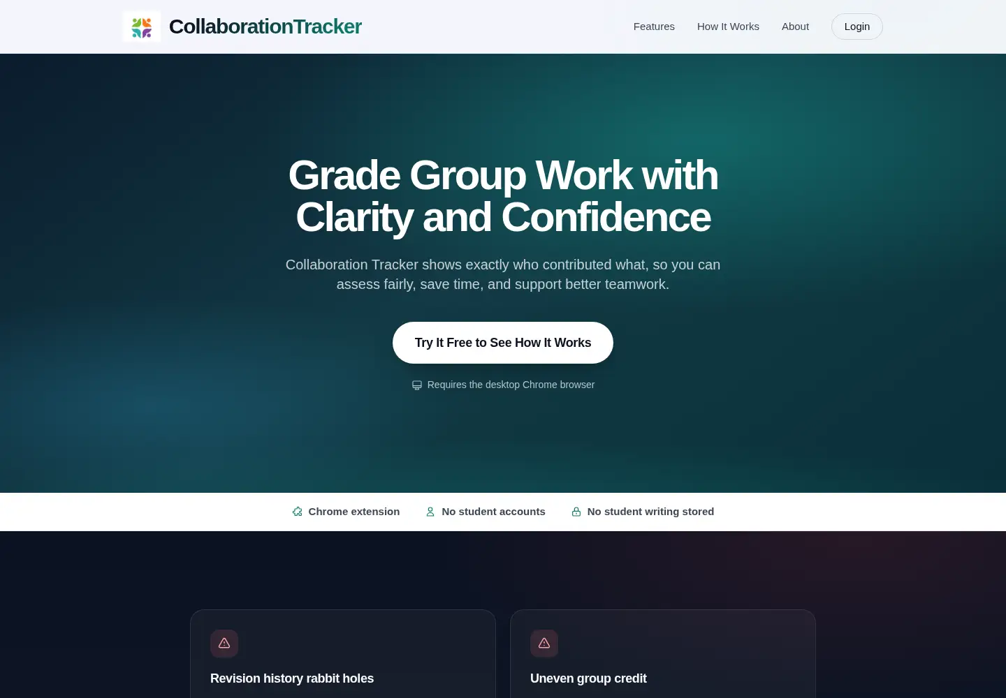Screenshot of collaborationtracker.com