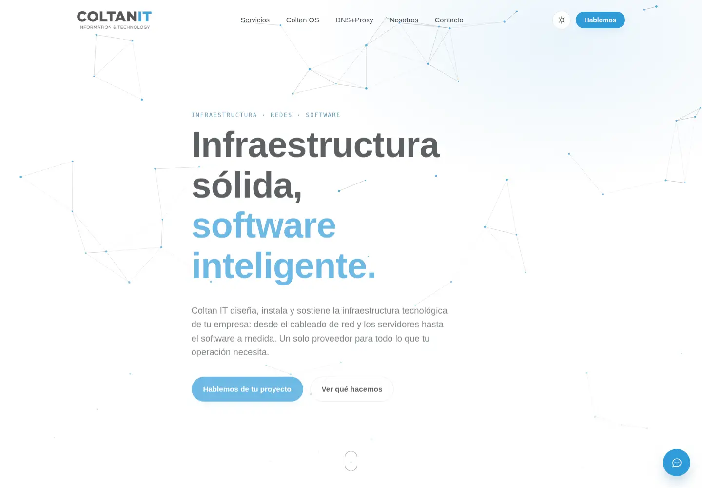 Captured homepage of coltanit.com in the current scan