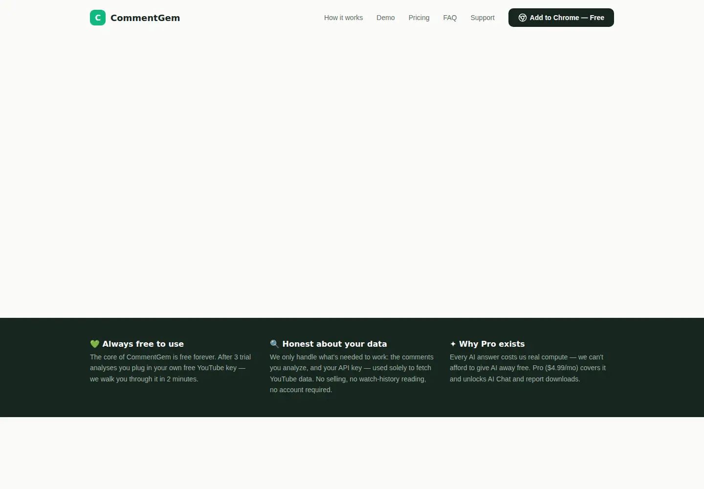 Screenshot of commentgem.com