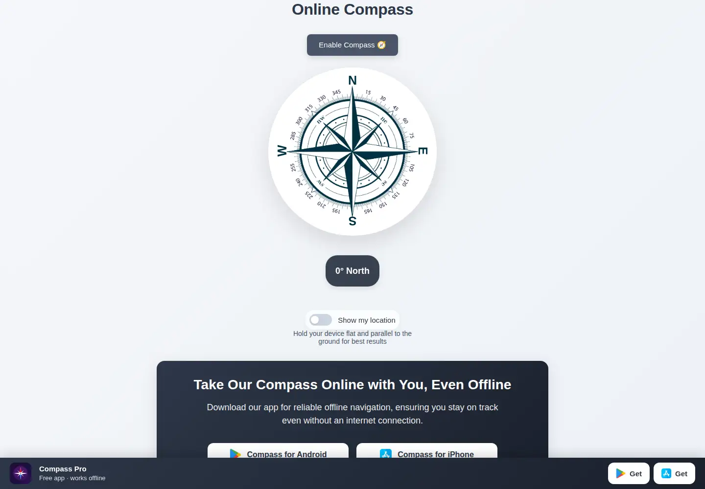 Screenshot of compass-pro.com
