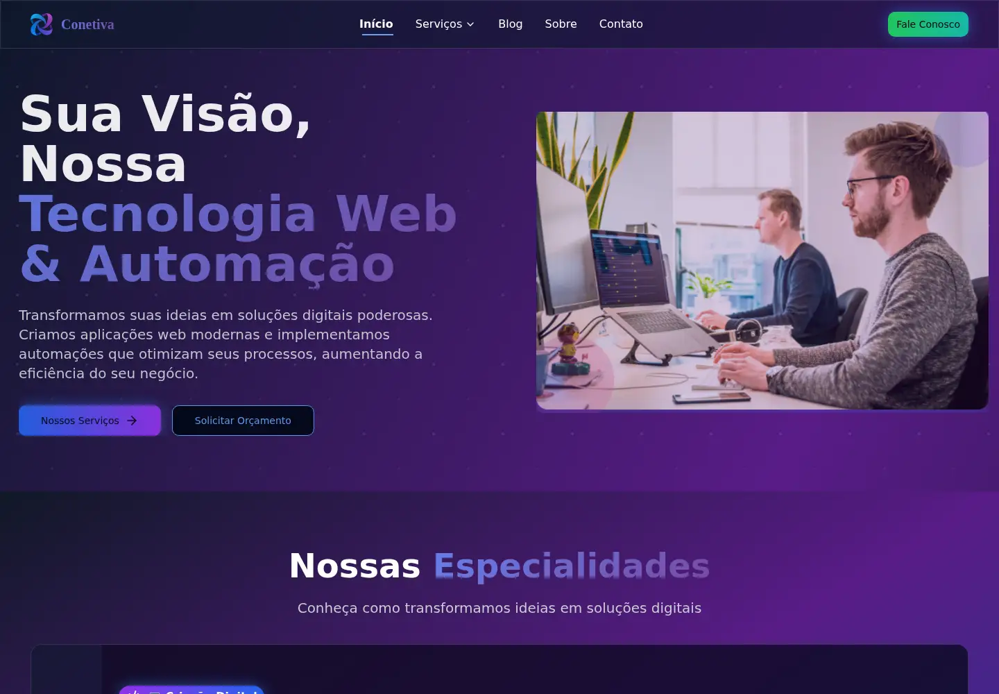 Screenshot of conetiva.com