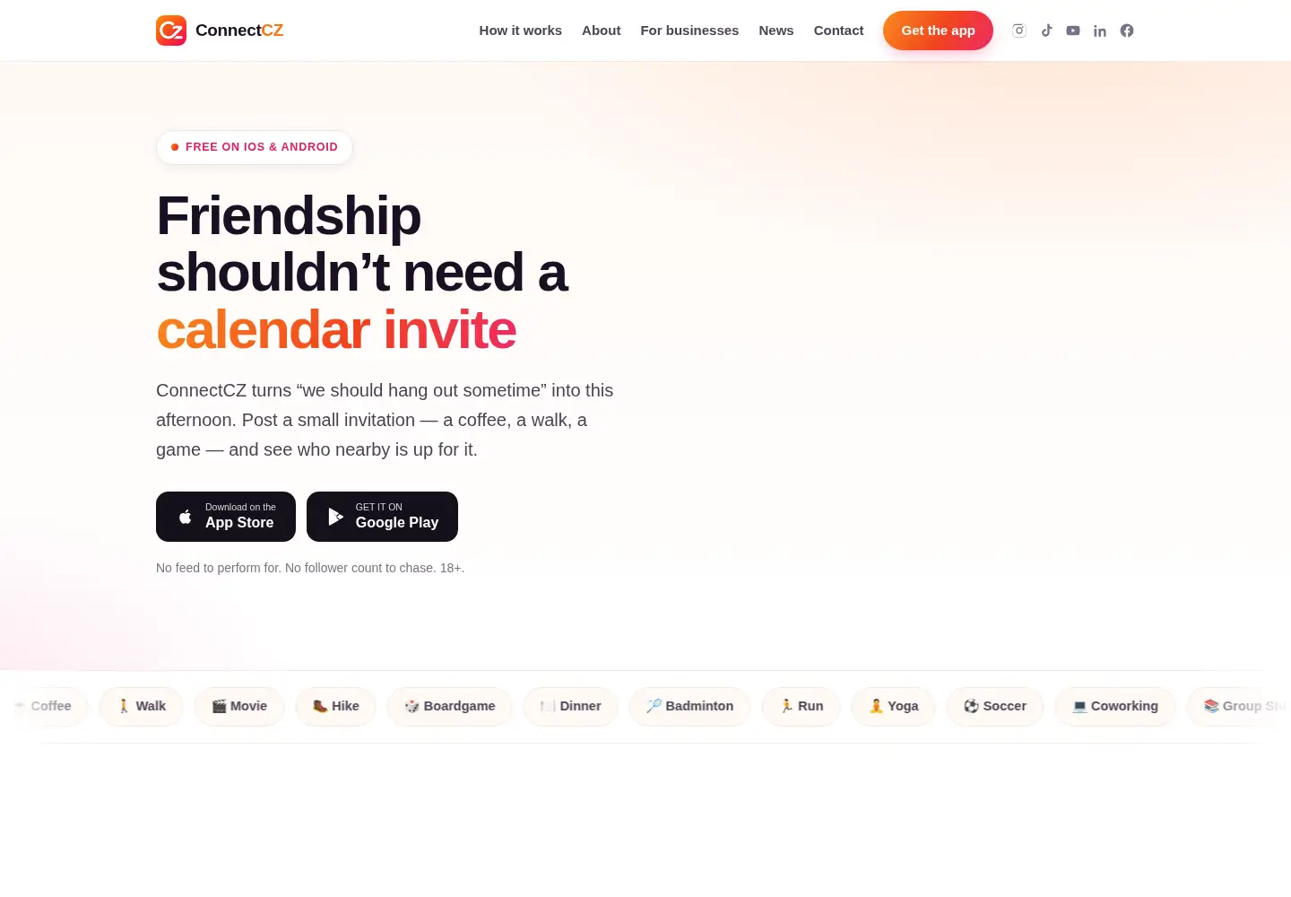 Screenshot of connectcz.com