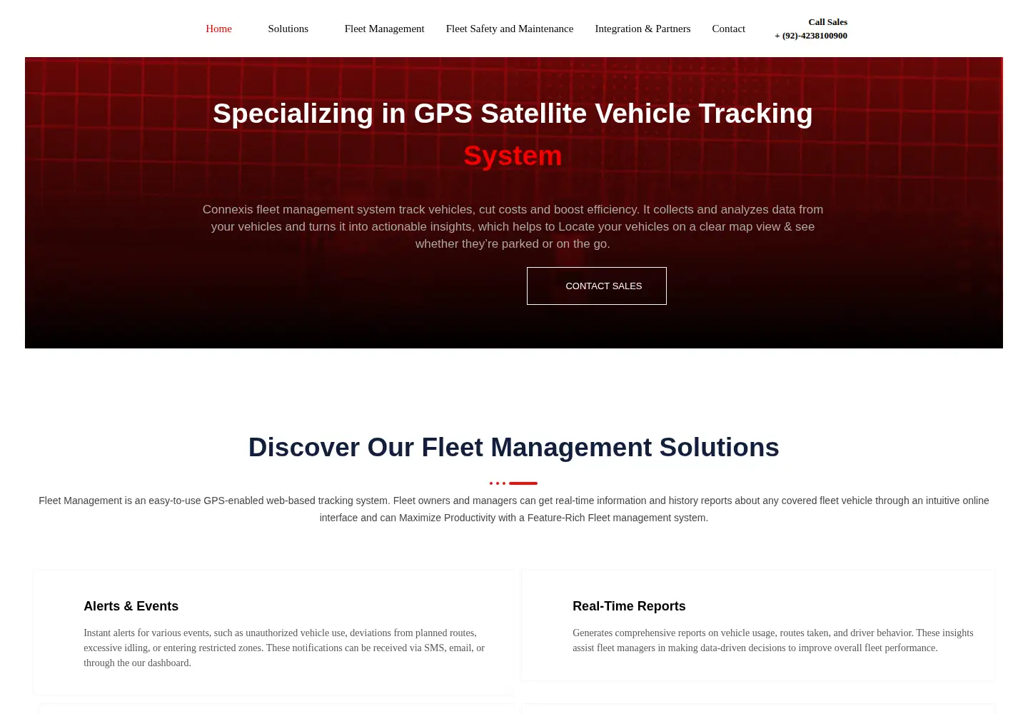 Screenshot of connexistracking.com