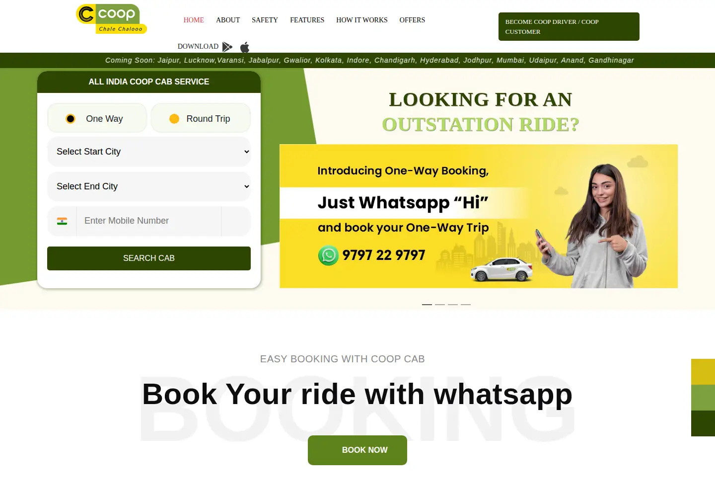 Captured homepage of coopcab.com in the current scan