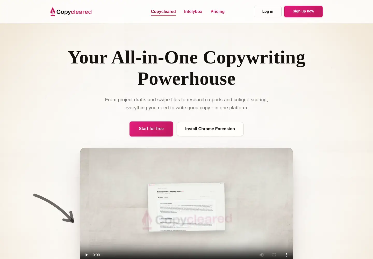 Screenshot of copycleared.com
