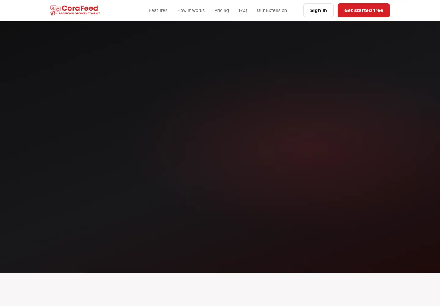 Screenshot of corafeed.com