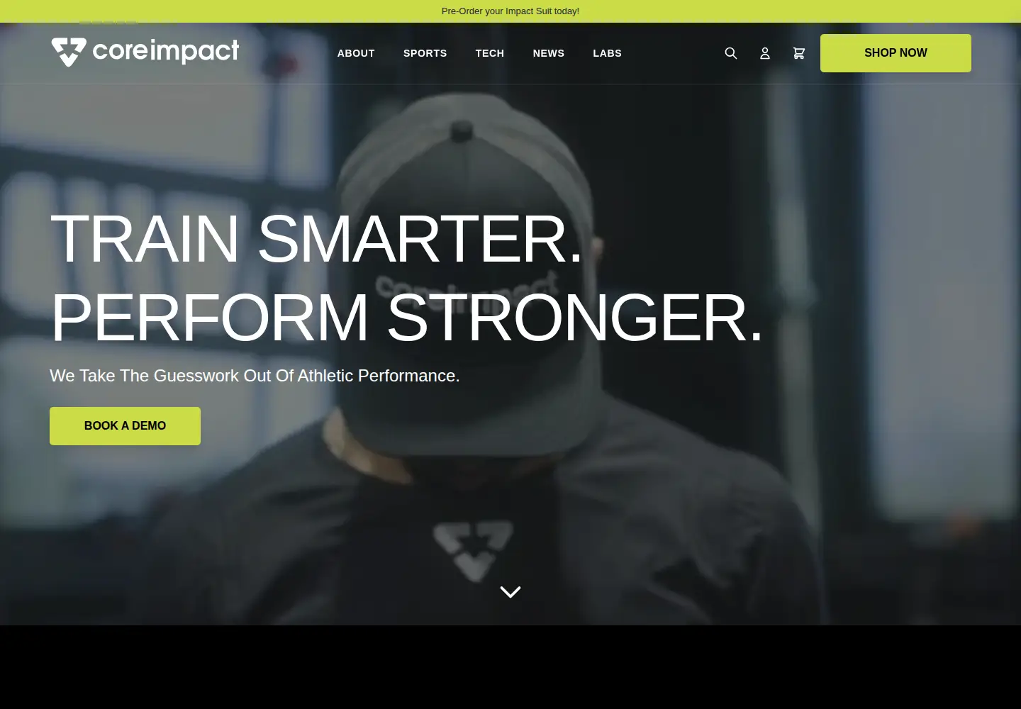 Captured homepage of coreimpactinc.com in the current scan