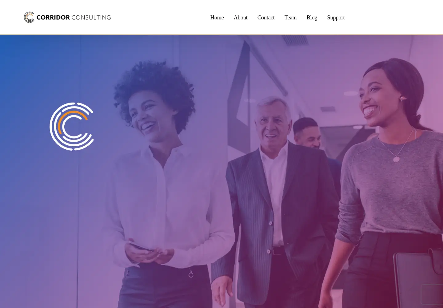 Captured homepage of corridorconsultingco.com in the current scan