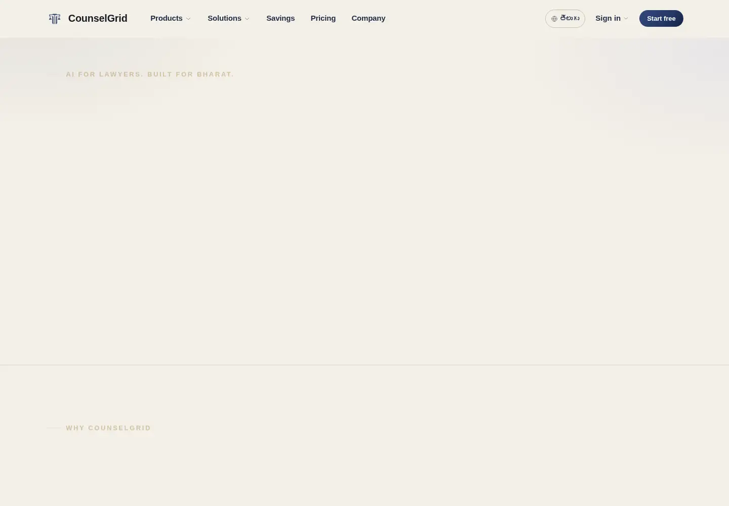 Captured homepage of counselgrid.com in the current scan