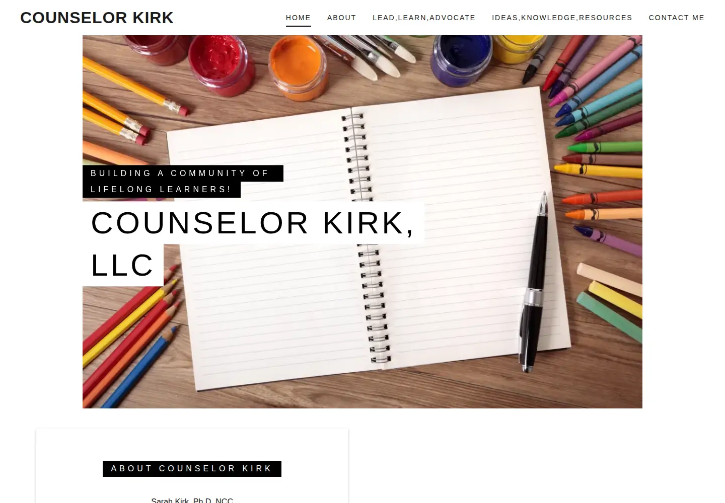 Screenshot of counselorkirk.com