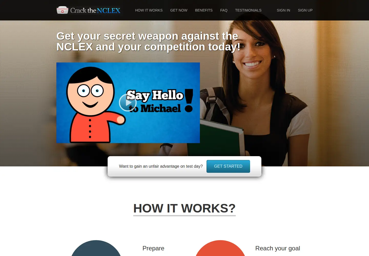 Screenshot of cracknclex.com