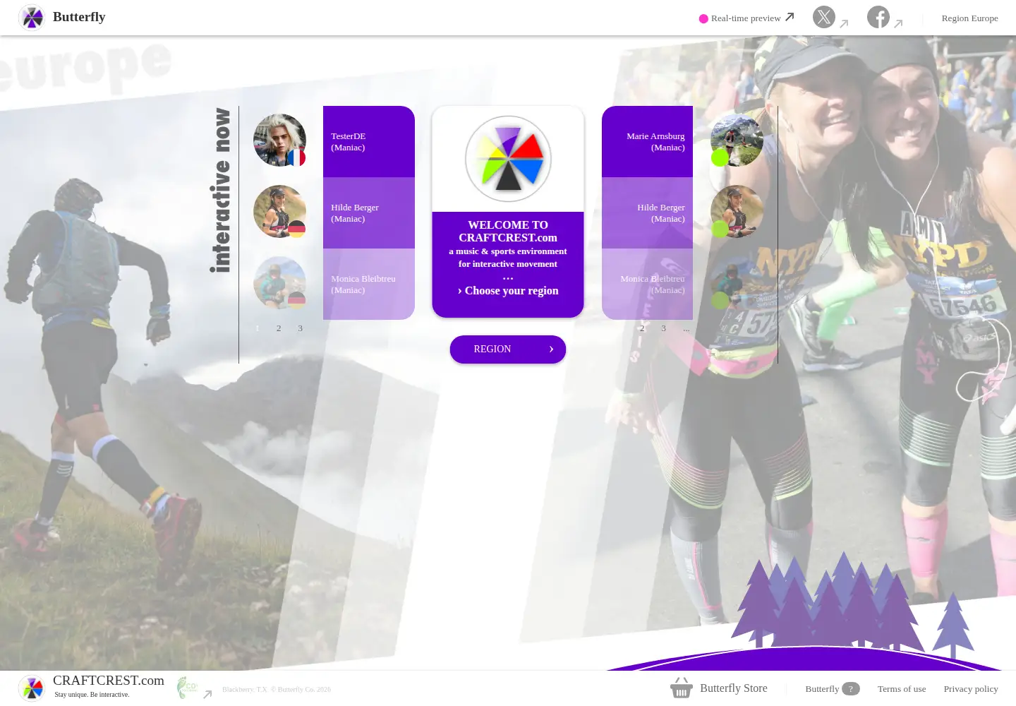 Captured homepage of craftcrest.com in the current scan