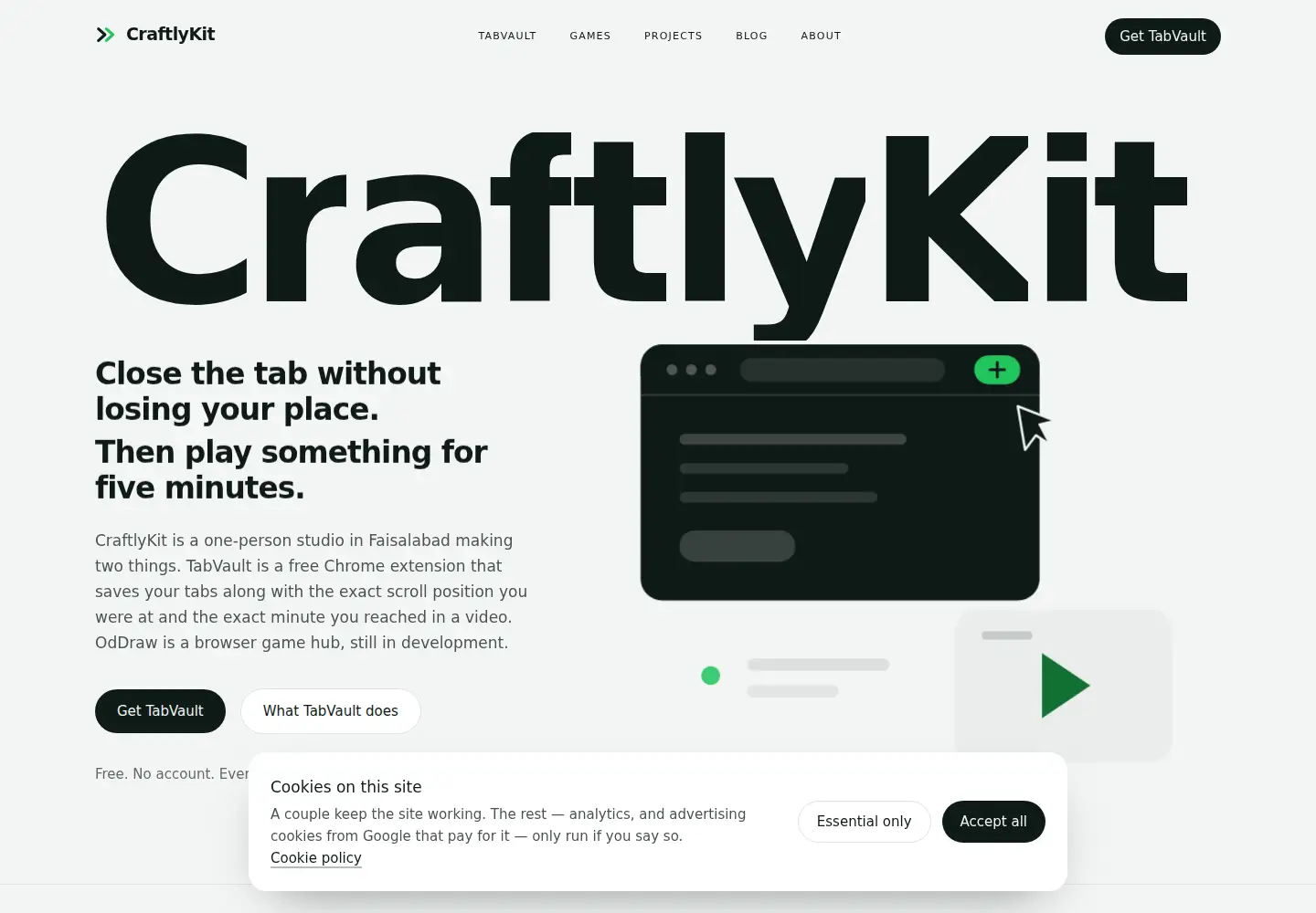 Screenshot of craftlykit.com