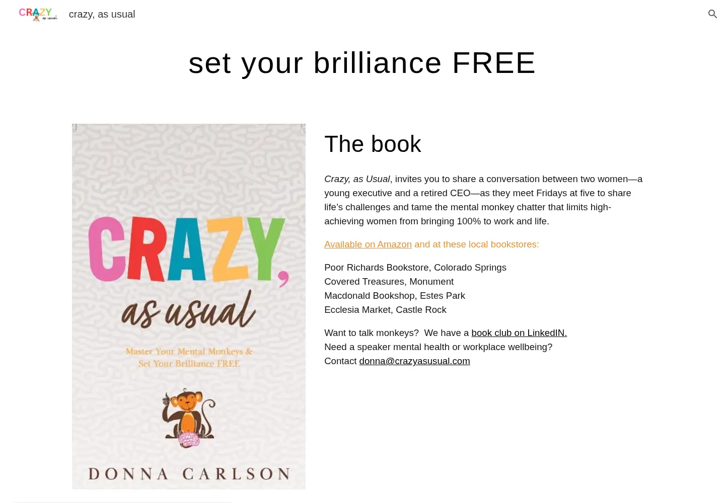 Screenshot of crazyasusual.com