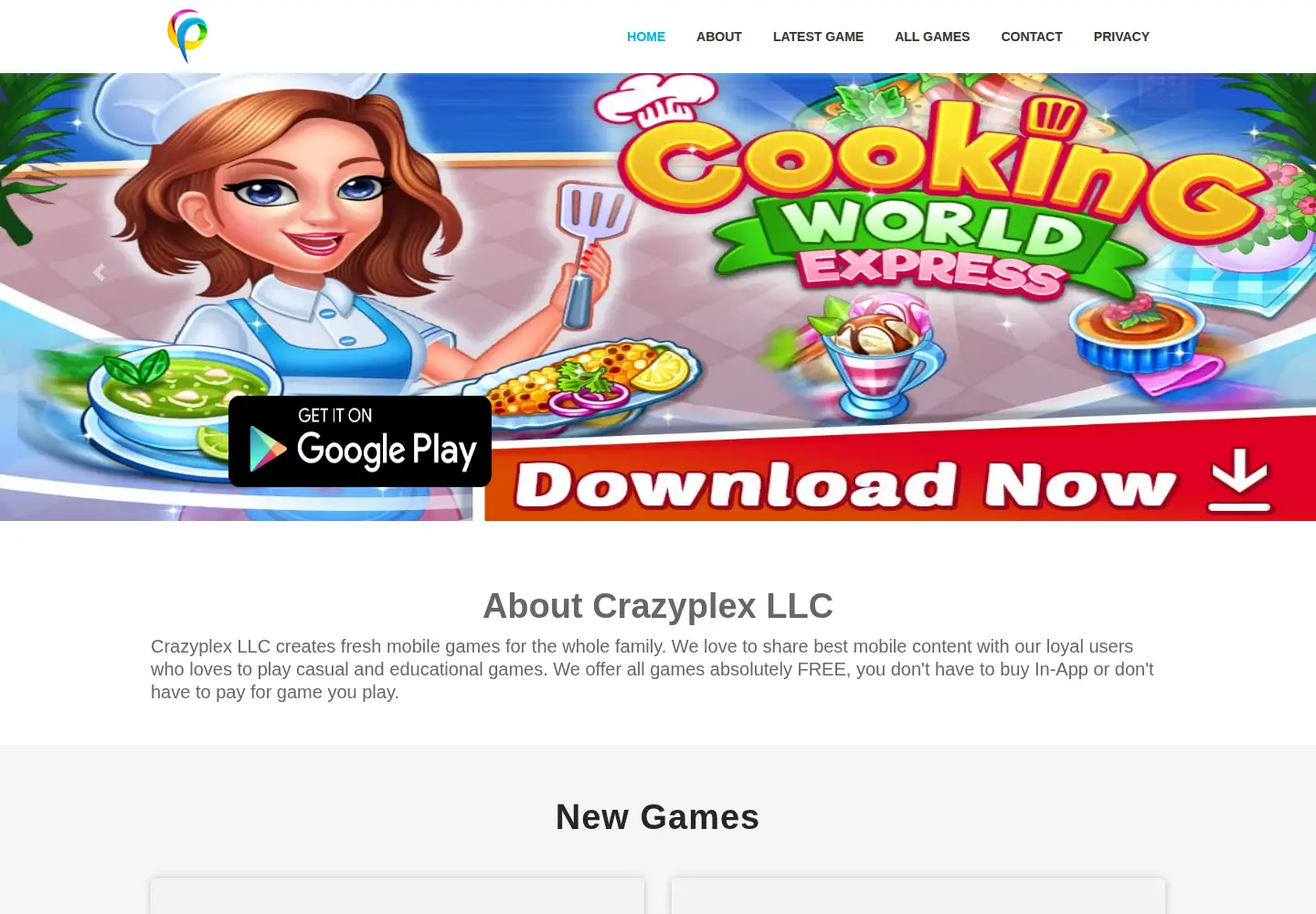 Screenshot of crazyplex.com